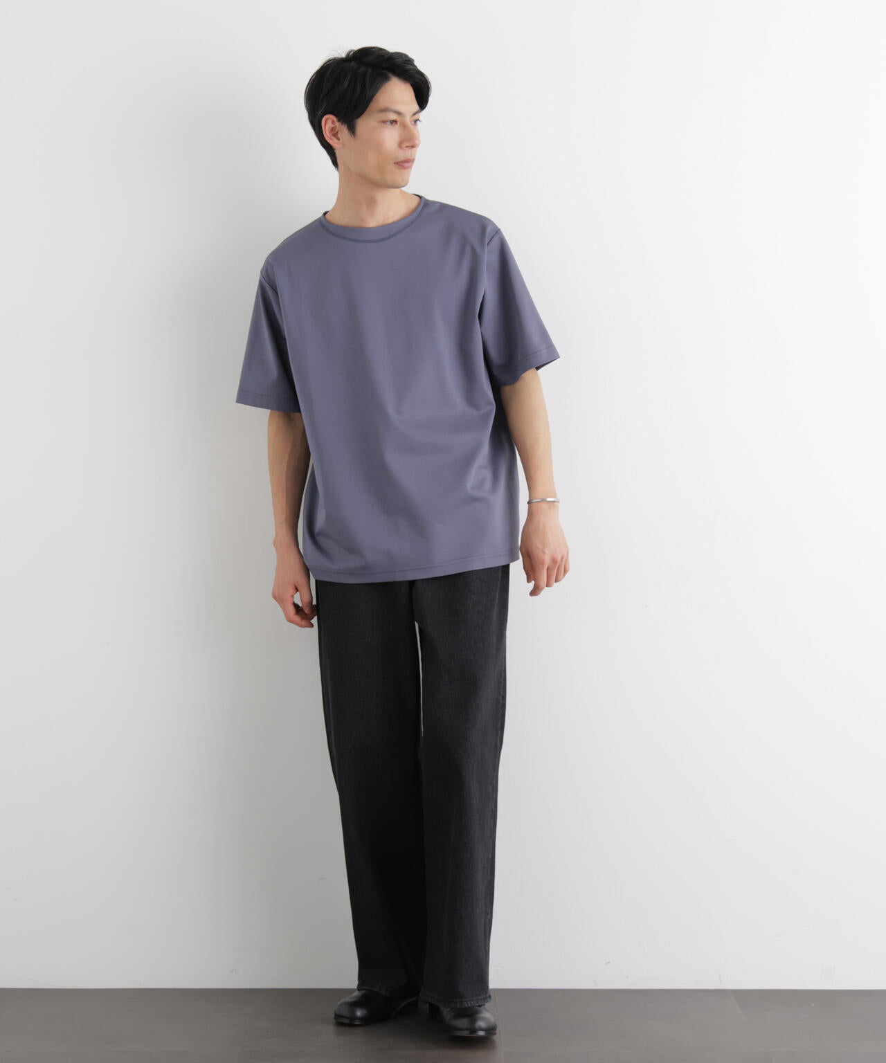 モクロディ ボートネック サイドスリットTシャツ 6686124204