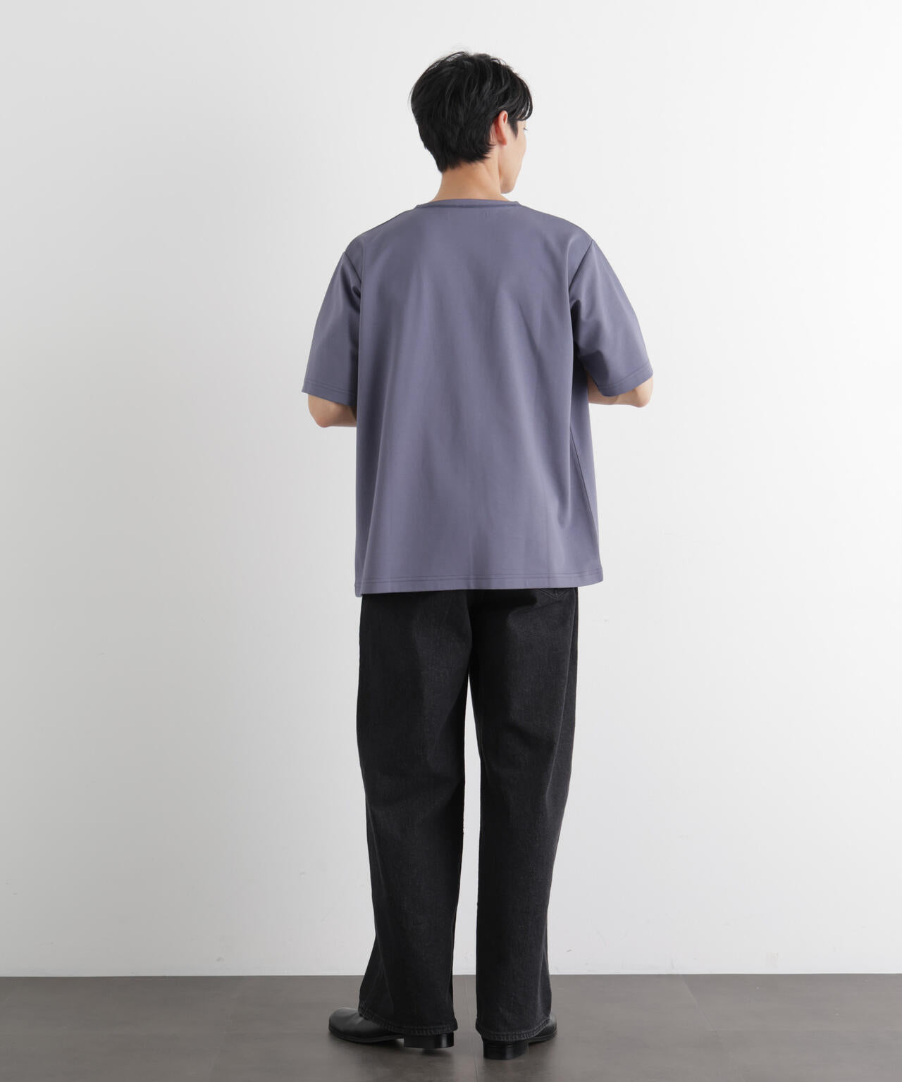 モクロディ ボートネック サイドスリットTシャツ 6686124204