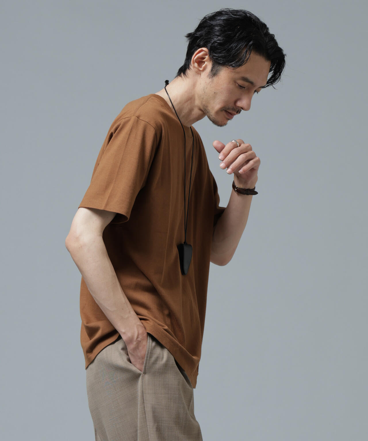 Anti Soaked(R) 汗染み防止 ライトウェイト 5.6oz ミドルシルエットTシャツ 6686124208