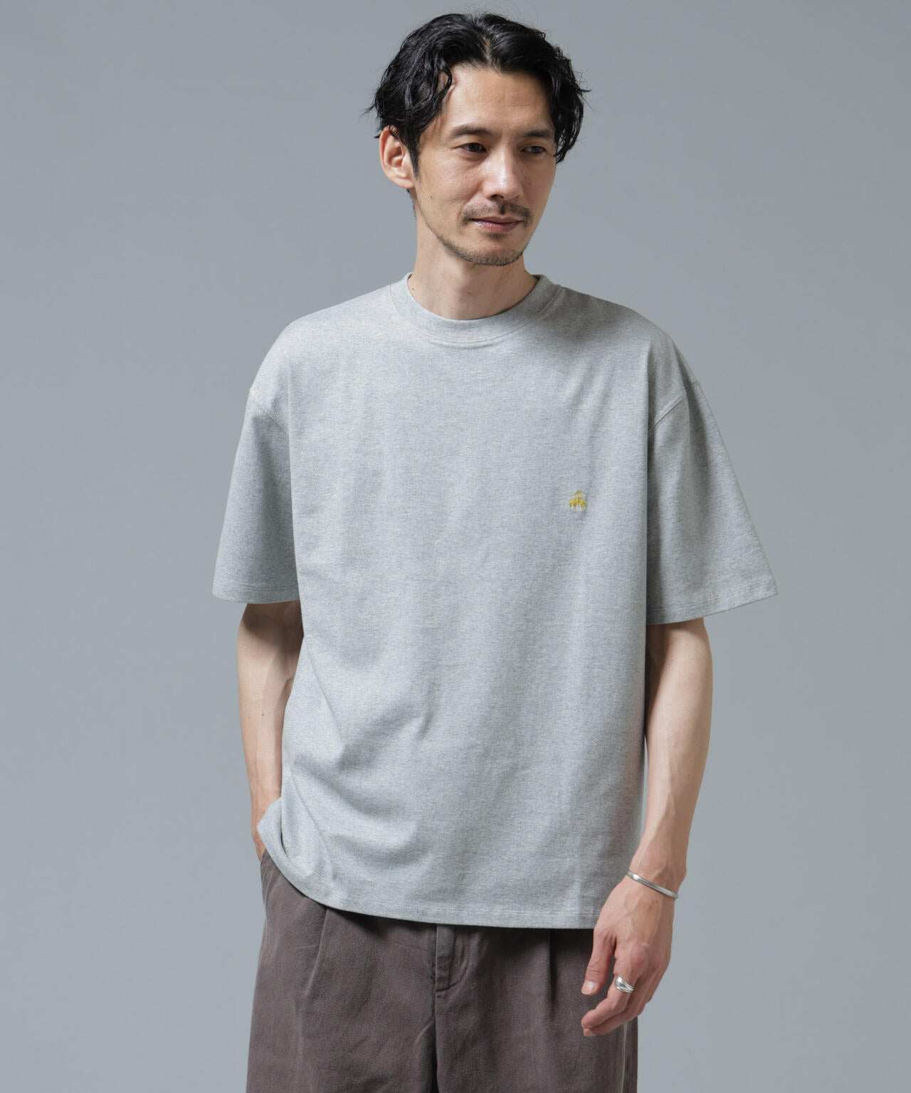 「Brooks Brothers別注」Anti Soaked(R) 汗染み防止 クルーネック ビッグシルエットTシャツ 6686124213