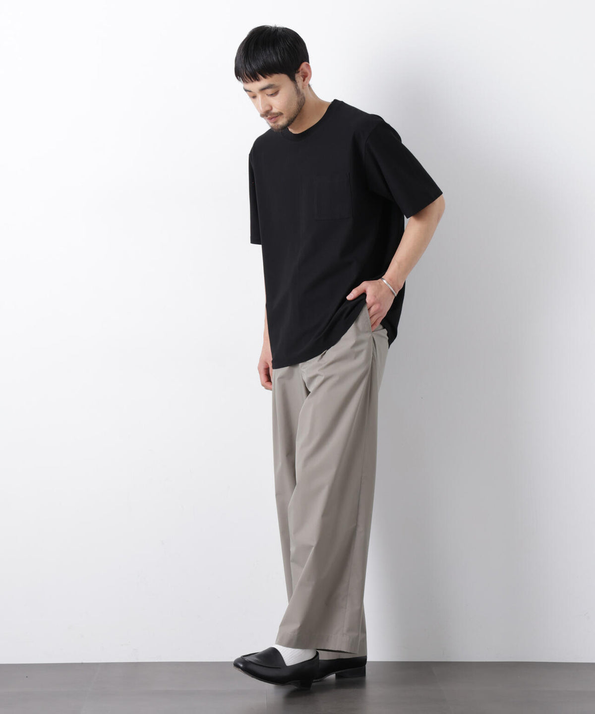 「Meaningful Continuity」coveross(R) ツイル調 冷感プレーティング天竺 ポケットTシャツ 6686124224
