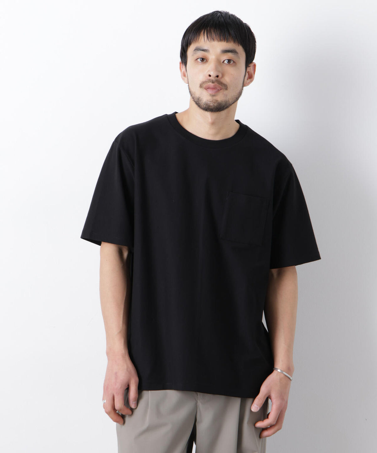 「Meaningful Continuity」coveross(R) ツイル調 冷感プレーティング天竺 ポケットTシャツ 6686124224