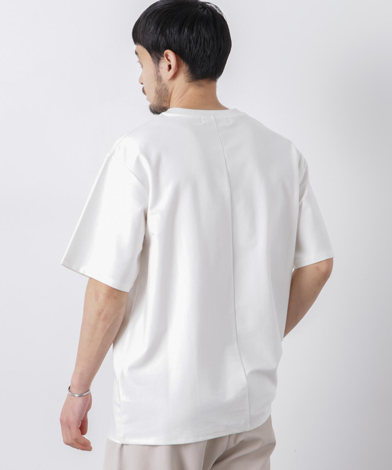 「Meaningful Continuity」coveross(R) ツイル調 冷感プレーティング天竺 ポケットTシャツ 6686124224