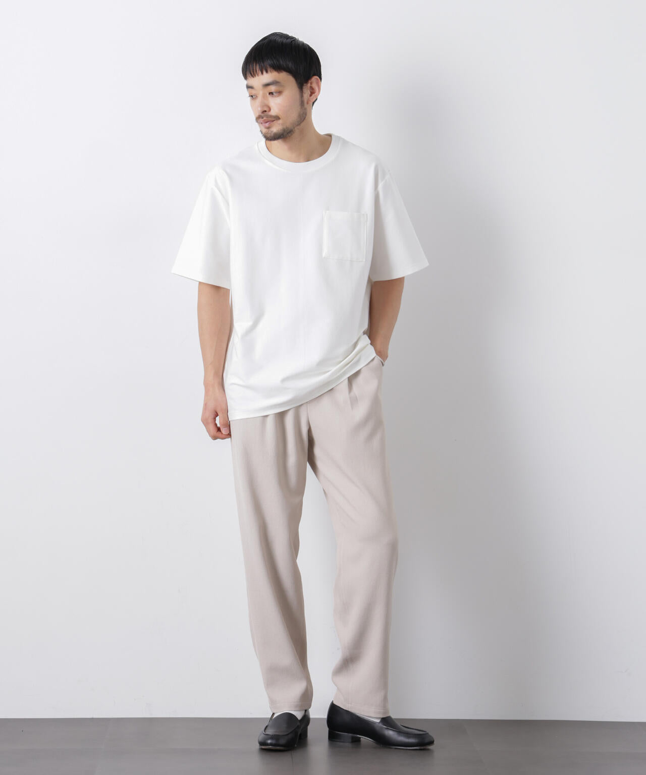 「Meaningful Continuity」coveross(R) ツイル調 冷感プレーティング天竺 ポケットTシャツ 6686124224