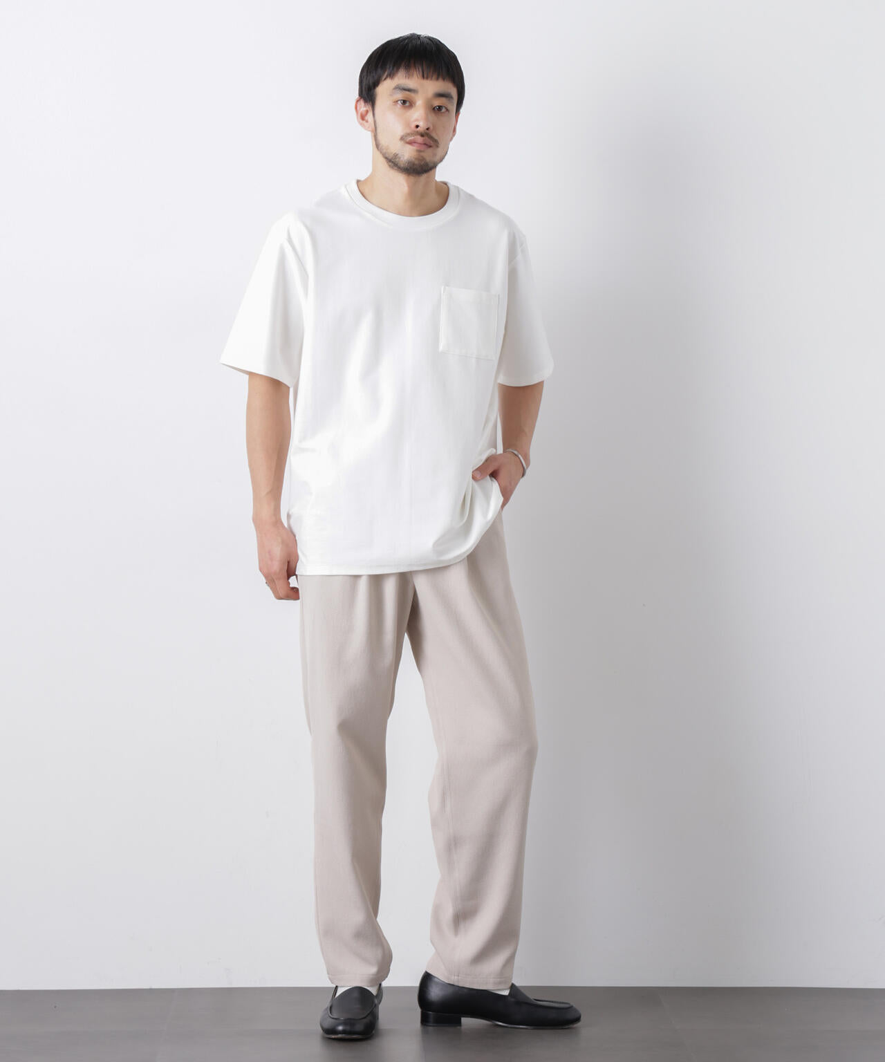 「Meaningful Continuity」coveross(R) ツイル調 冷感プレーティング天竺 ポケットTシャツ 6686124224