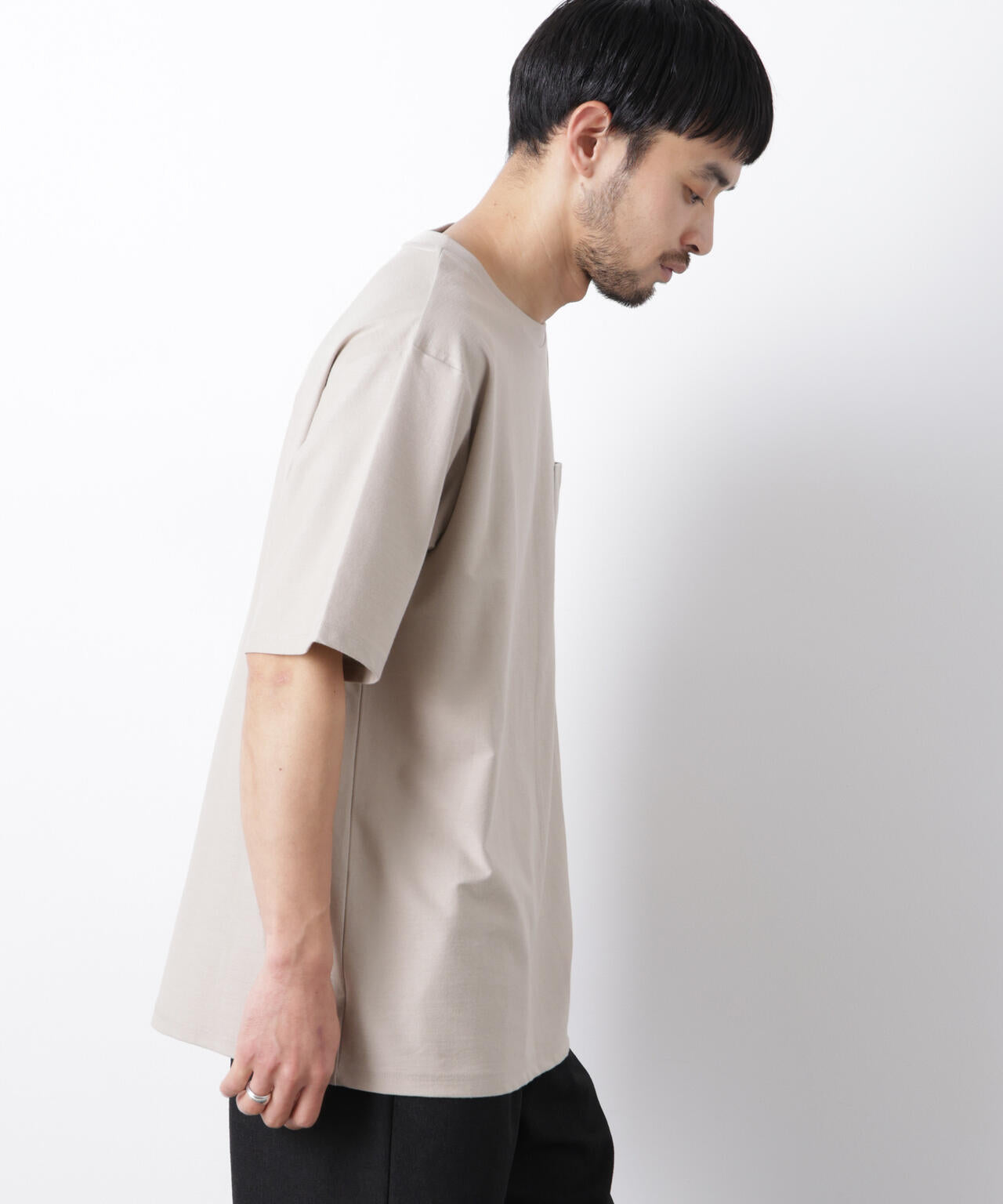 「Meaningful Continuity」coveross(R) ツイル調 冷感プレーティング天竺 ポケットTシャツ 6686124224