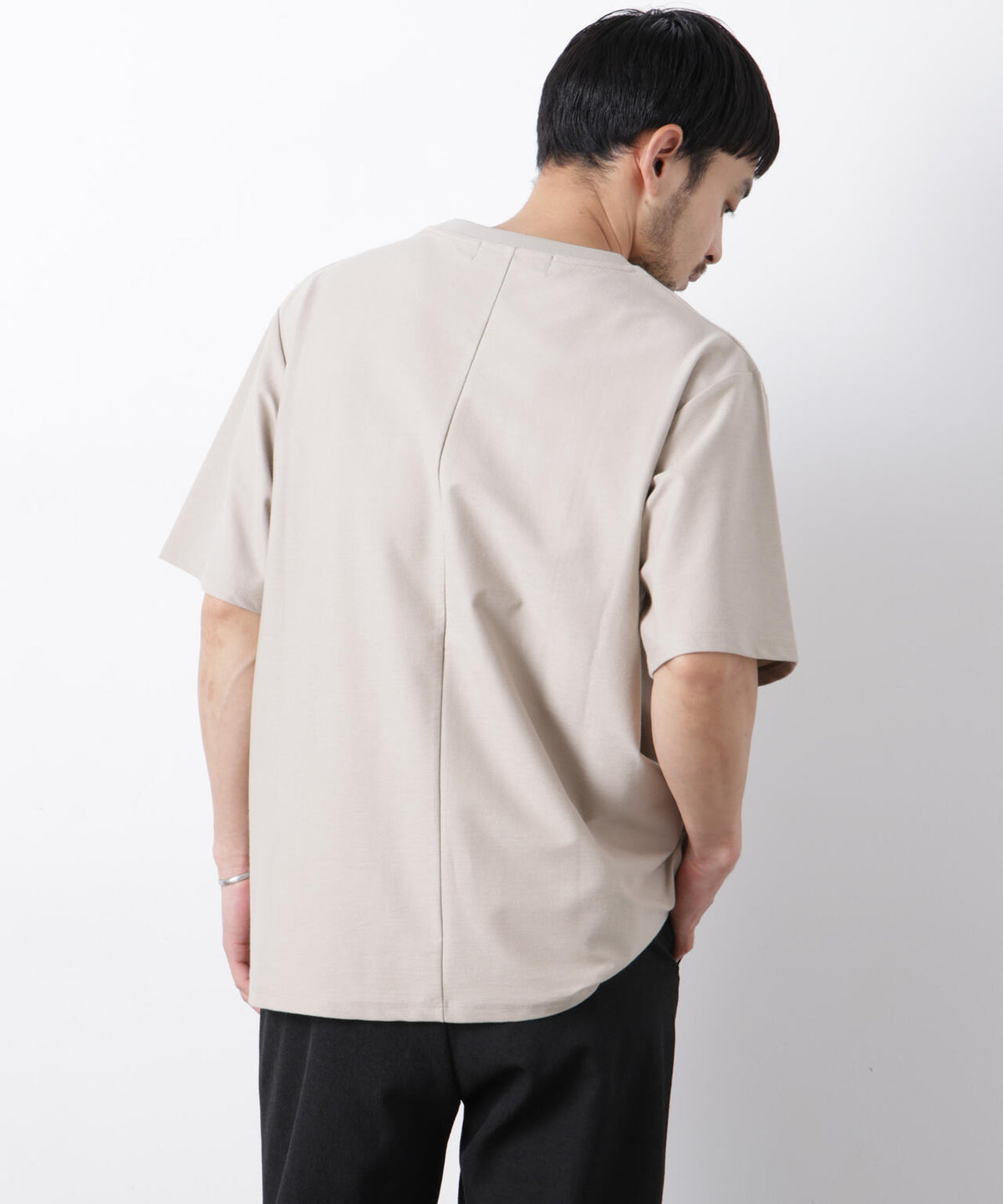 「Meaningful Continuity」coveross(R) ツイル調 冷感プレーティング天竺 ポケットTシャツ 6686124224