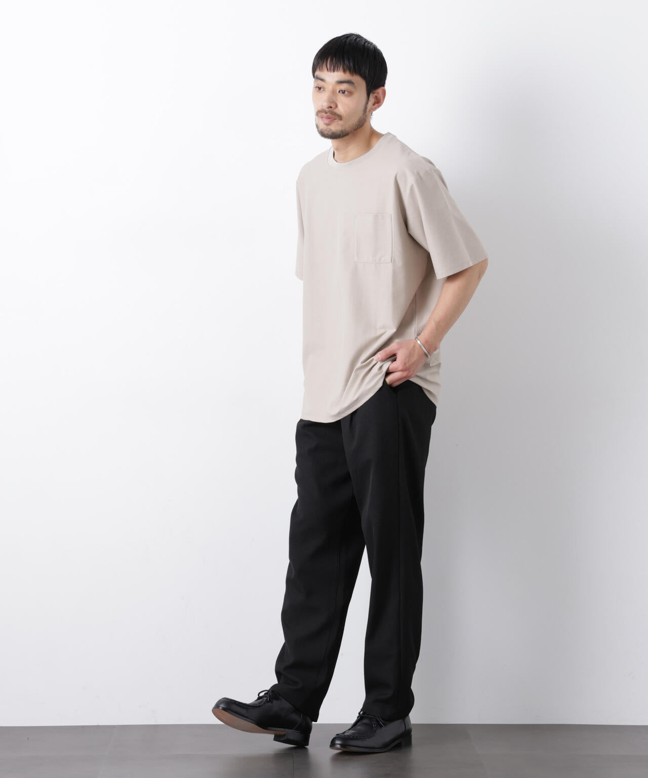 「Meaningful Continuity」coveross(R) ツイル調 冷感プレーティング天竺 ポケットTシャツ 6686124224