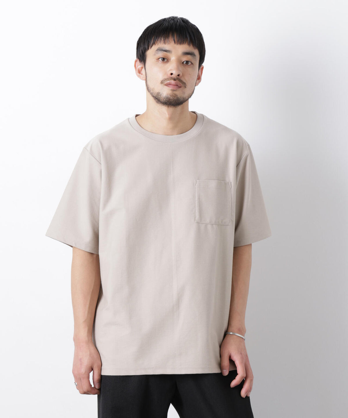 「Meaningful Continuity」coveross(R) ツイル調 冷感プレーティング天竺 ポケットTシャツ 6686124224