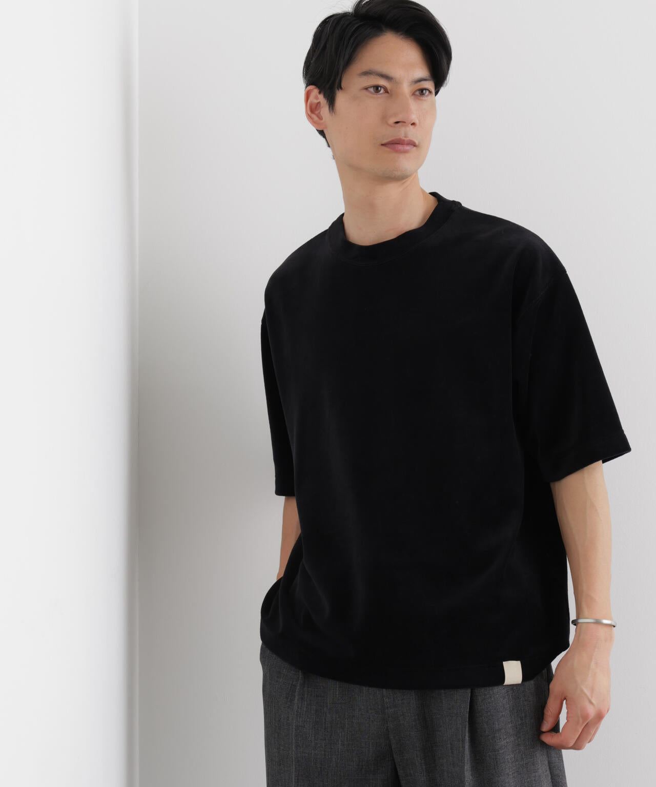 ベロア クルーネック Tシャツ 半袖 6686124226