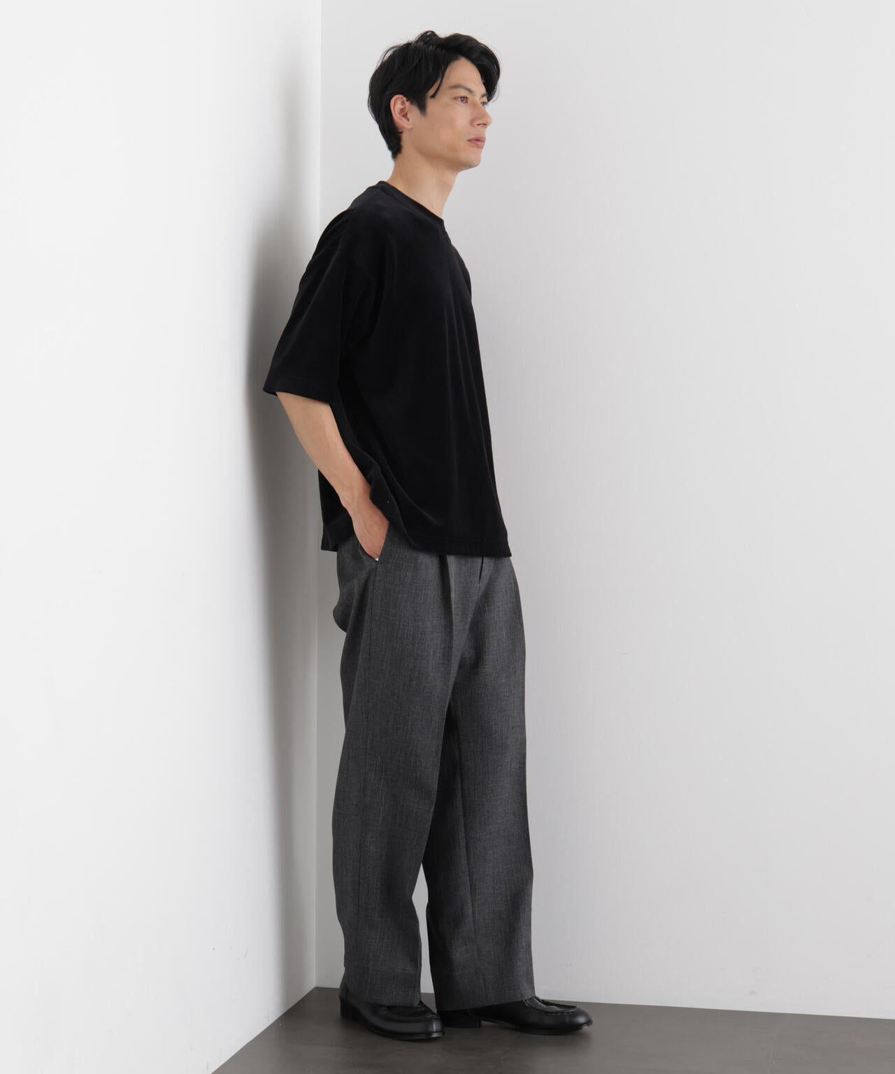 ベロア クルーネック Tシャツ 半袖 6686124226
