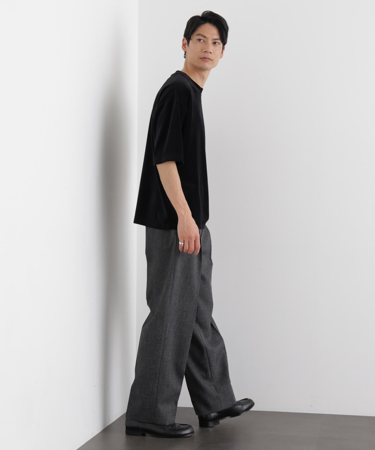 ベロア クルーネック Tシャツ 半袖 6686124226