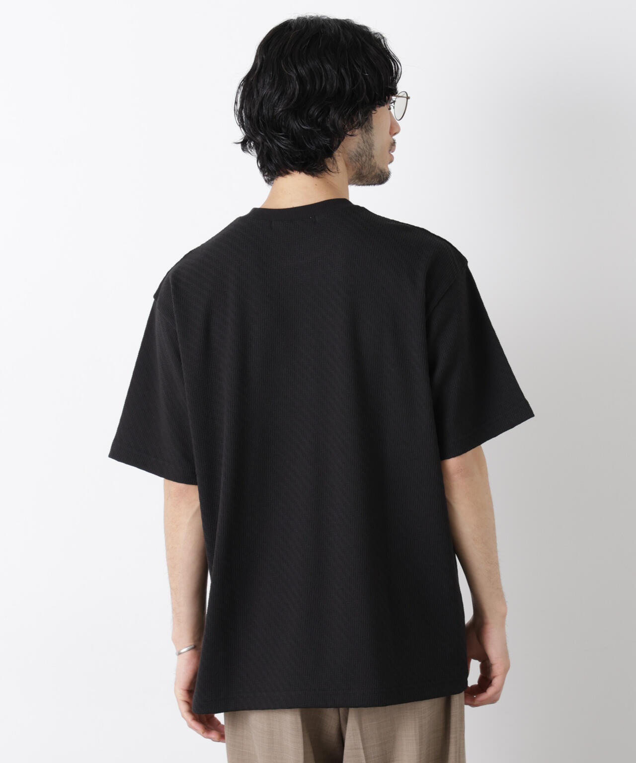 リンクスジャガードスリーブTシャツ 6686124228