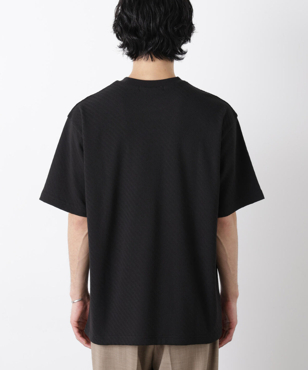 リンクスジャガードスリーブTシャツ 6686124228