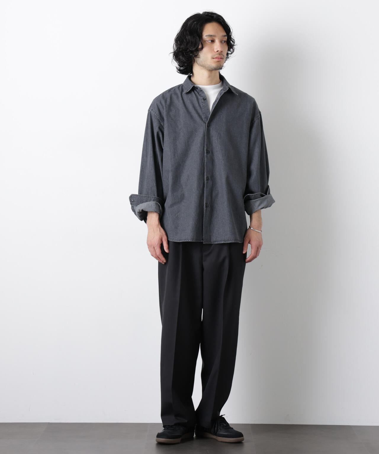 「大人のワイドパンツ」ドライギャバワイドイージースラックス 6686127201