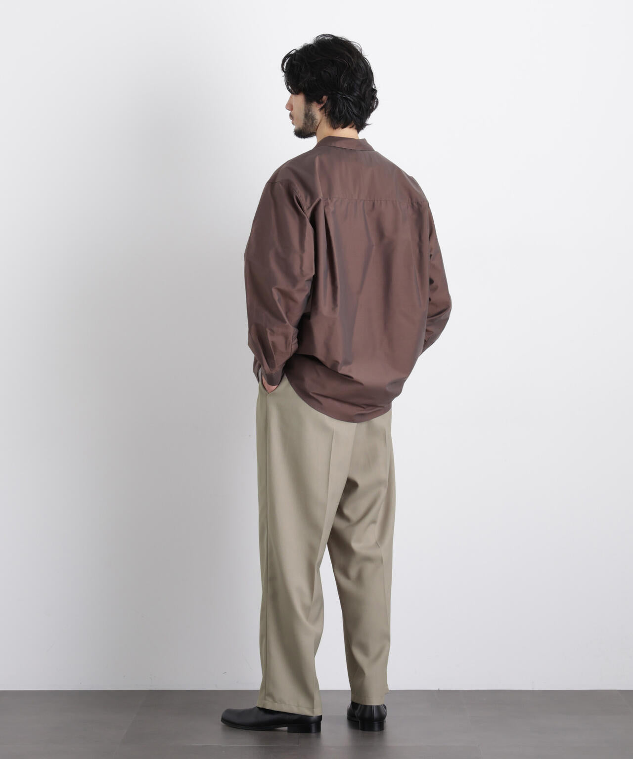 「大人のワイドパンツ」ドライギャバワイドイージースラックス 6686127201