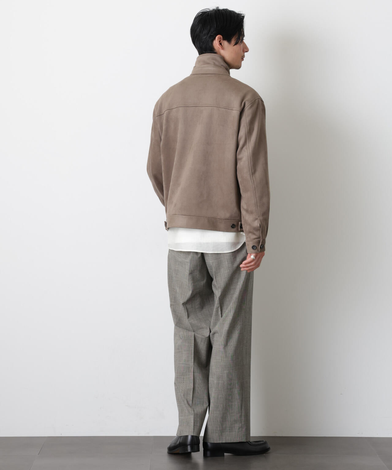 グレンチェックストレートパンツ(セットアップ可) 6686127204