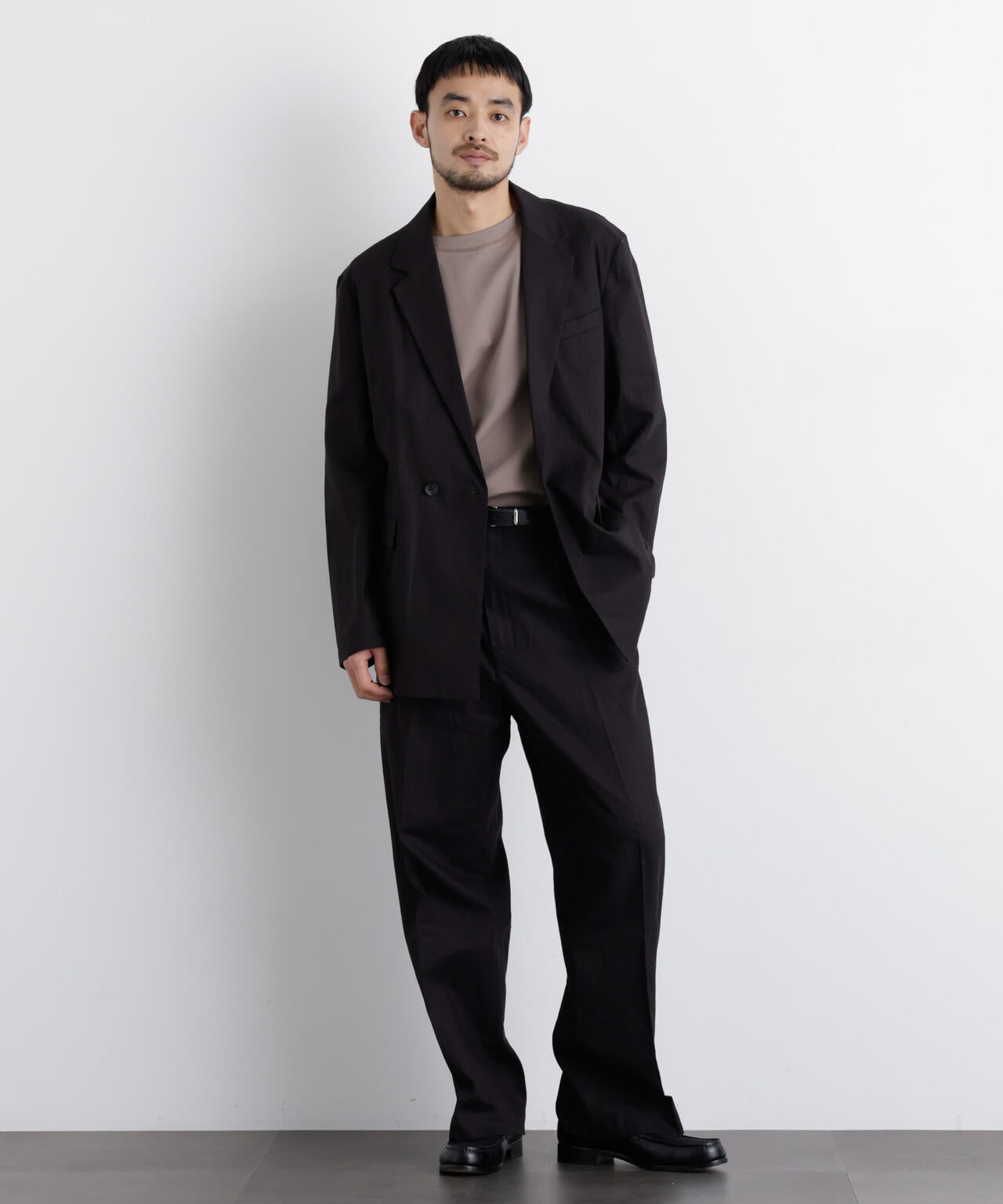 「FRENCH LINEN」 リネンコットンストレートパンツ(セットアップ可) 6686127205