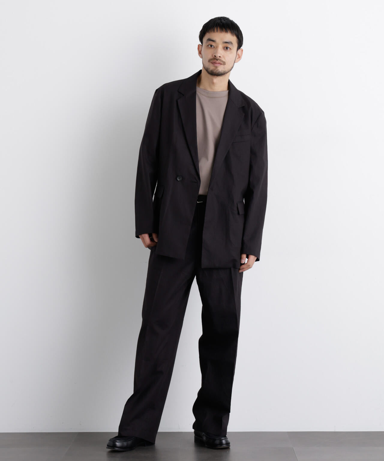 「FRENCH LINEN」 リネンコットンストレートパンツ(セットアップ可) 6686127205