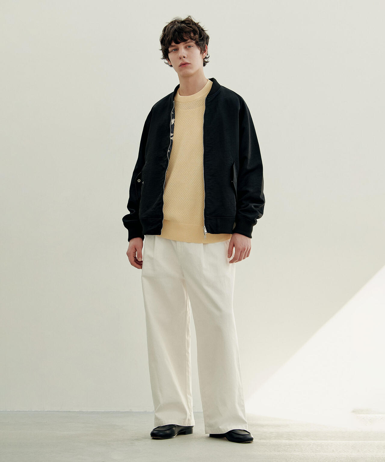 「OtoNANO」大人のワイドデニムパンツ 6686127215