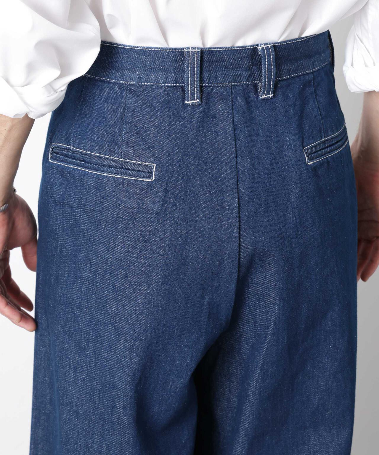 「OtoNANO」大人のワイドデニムパンツ 6686127215