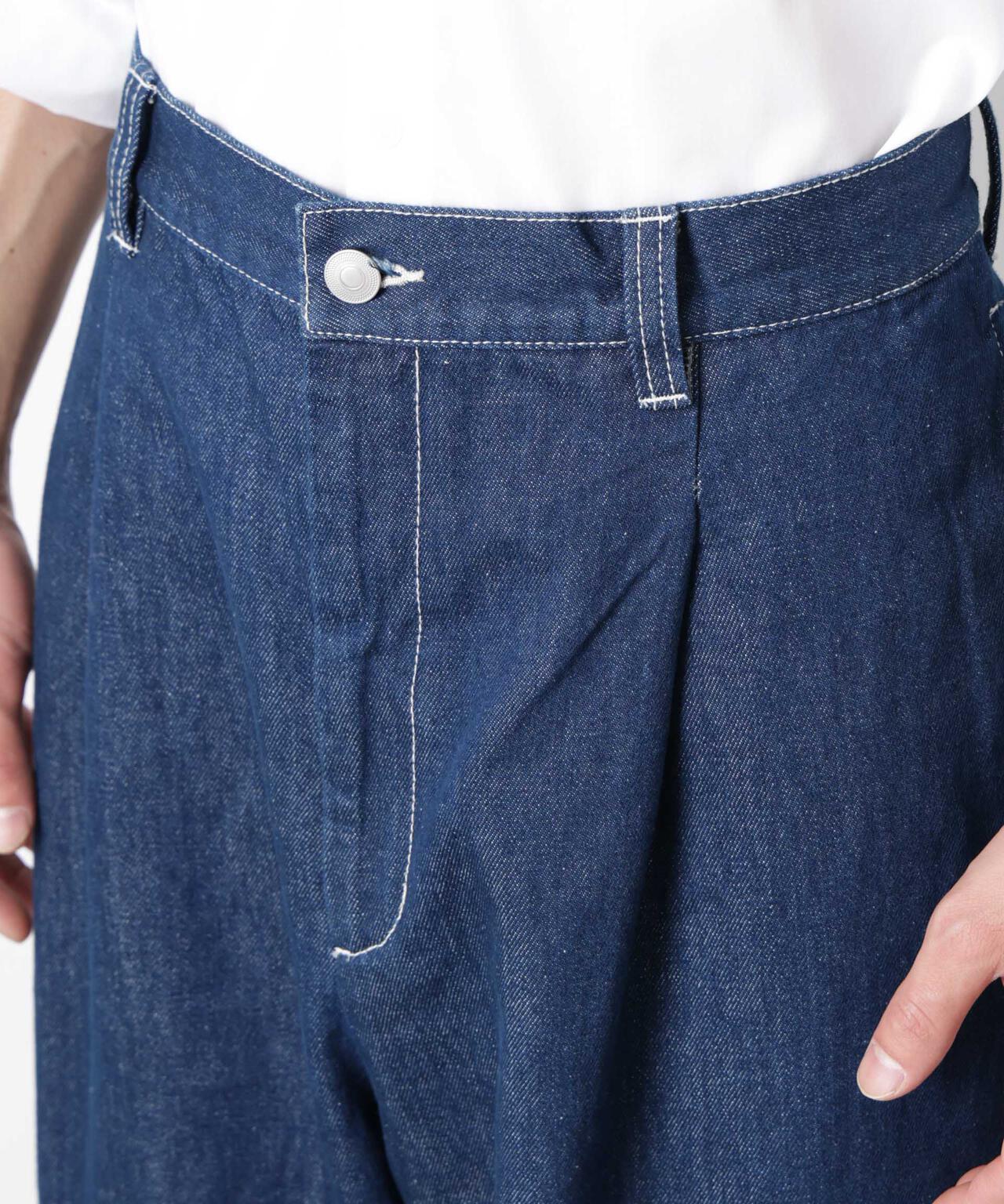 「OtoNANO」大人のワイドデニムパンツ 6686127215