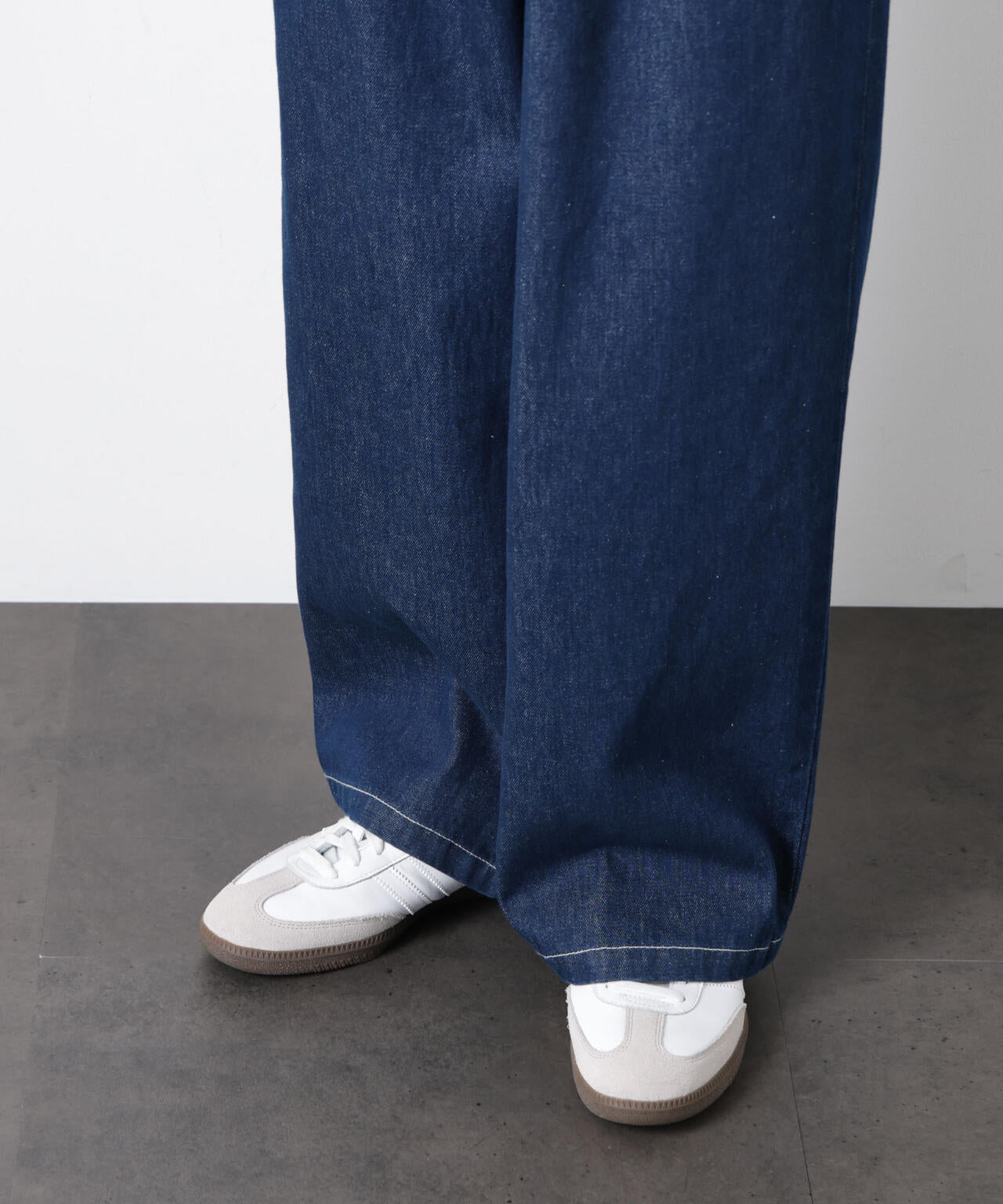 「OtoNANO」大人のワイドデニムパンツ 6686127215