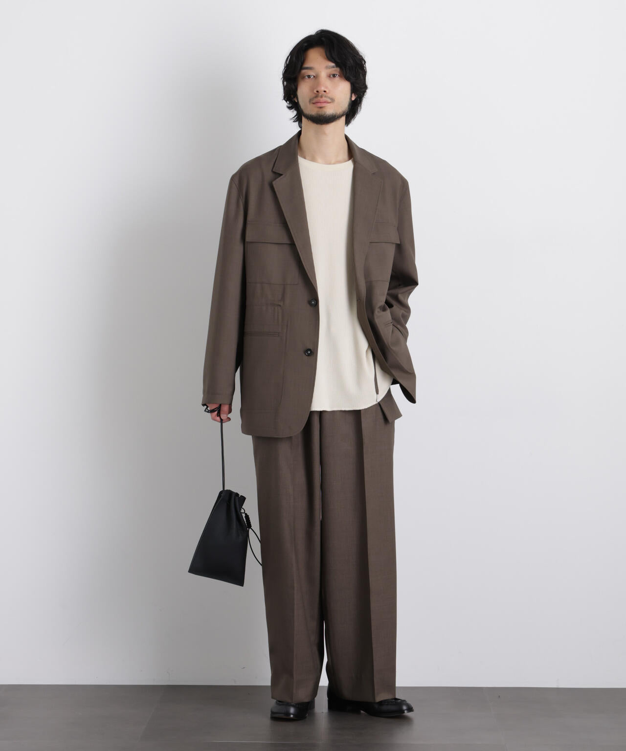 「Gavante」ドライギャバワイドカーゴパンツ 6686127216