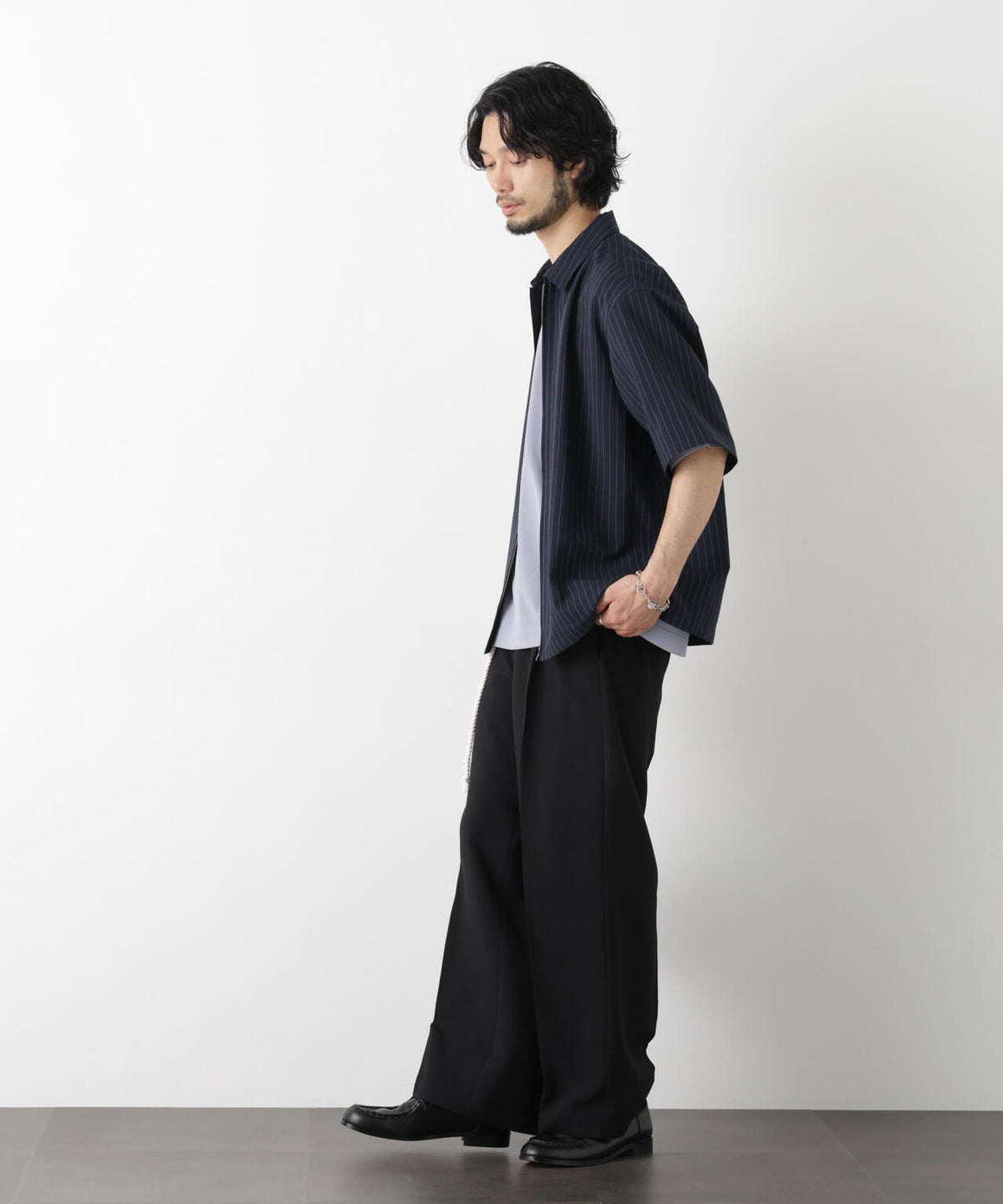 「メランジドライ」ワイドスラックス(セットアップ可) 6686127217