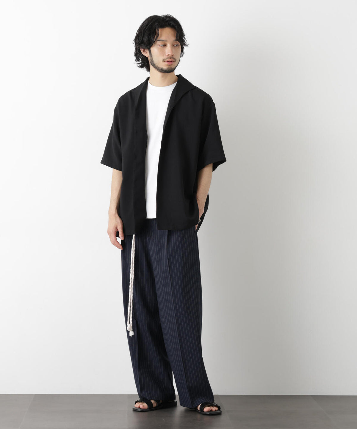「メランジドライ」ワイドスラックス(セットアップ可) 6686127217