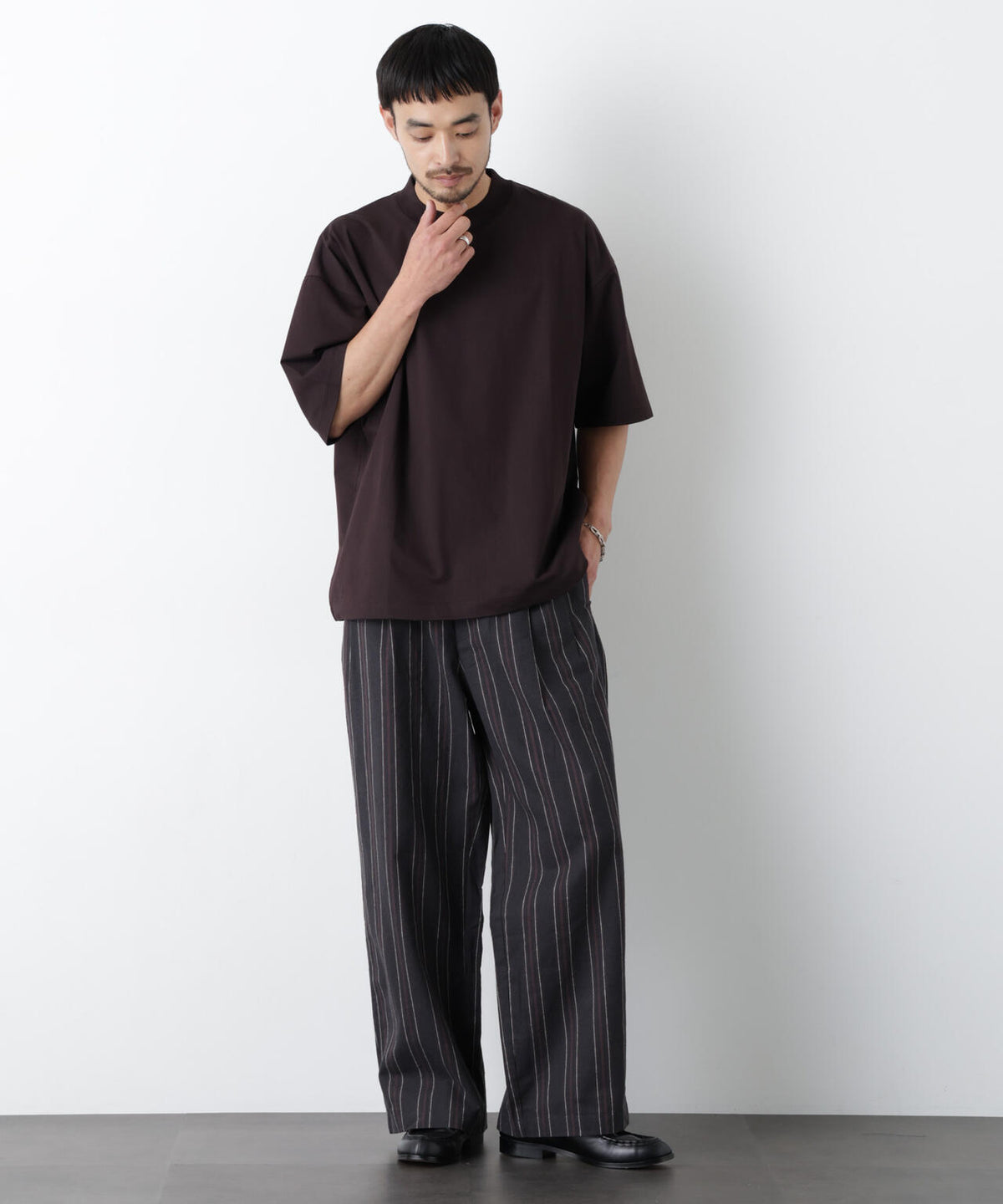 「FRENCH LINEN」 ストライプスラックス 6686127218