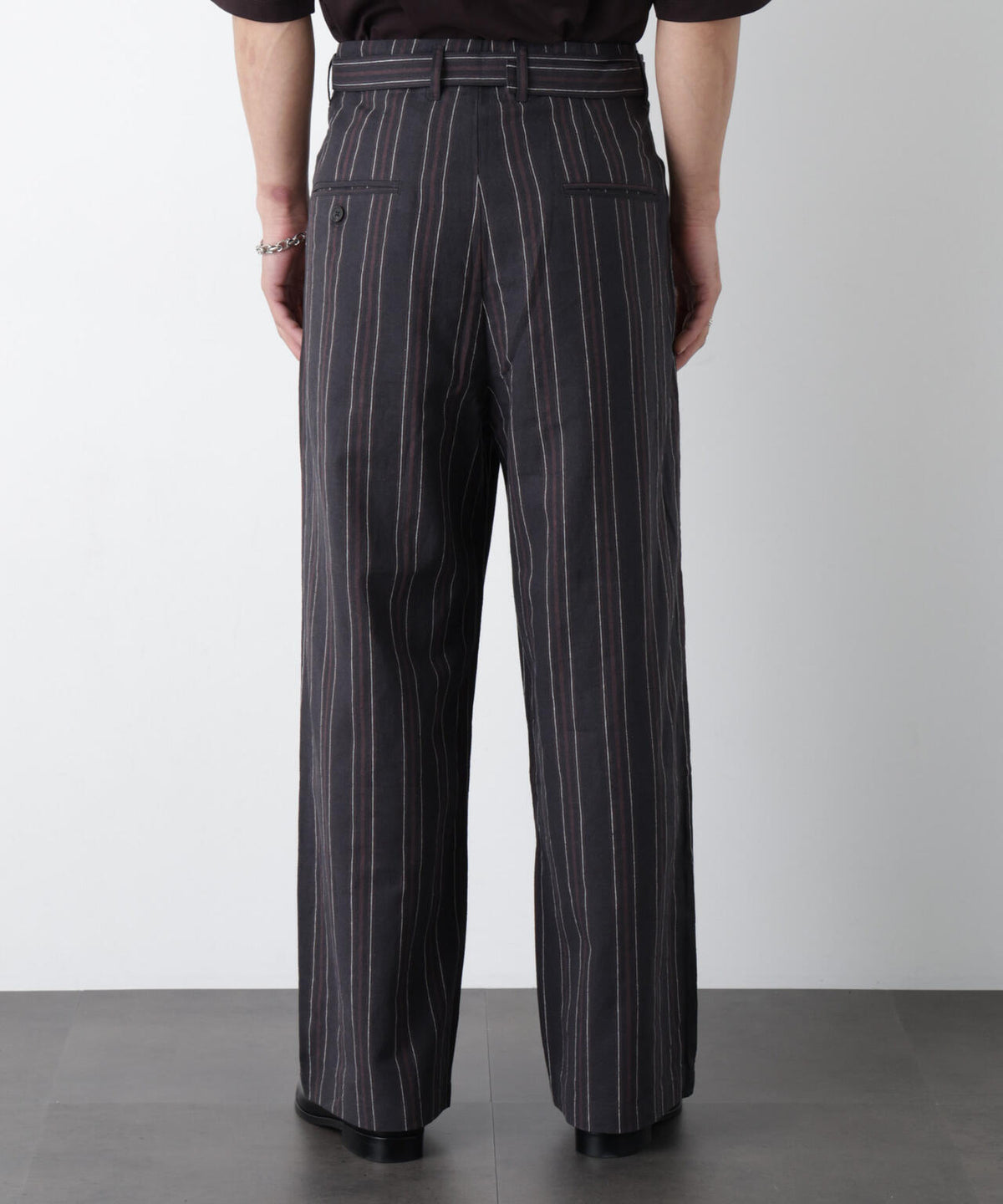 「FRENCH LINEN」 ストライプスラックス 6686127218