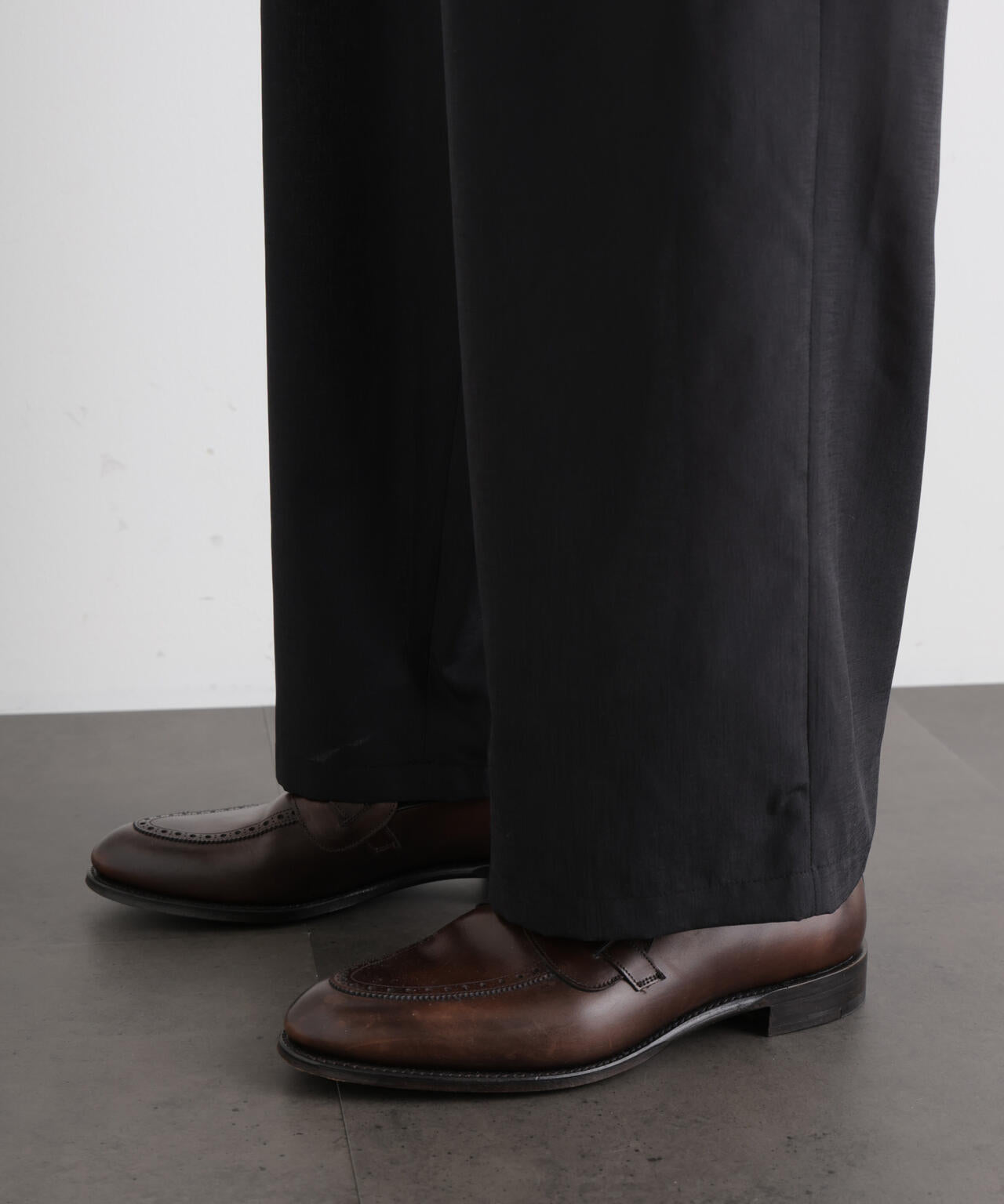 テクニカルリネンライク2タックイージースラックス/吸水速乾・接触冷感・UVカット(セットアップ可) 6686127221