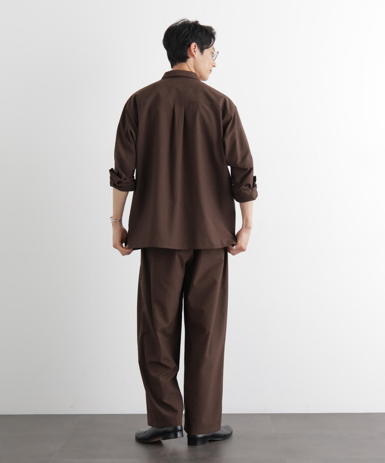 テクニカルリネンライク2タックイージースラックス/吸水速乾・接触冷感・UVカット(セットアップ可) 6686127221