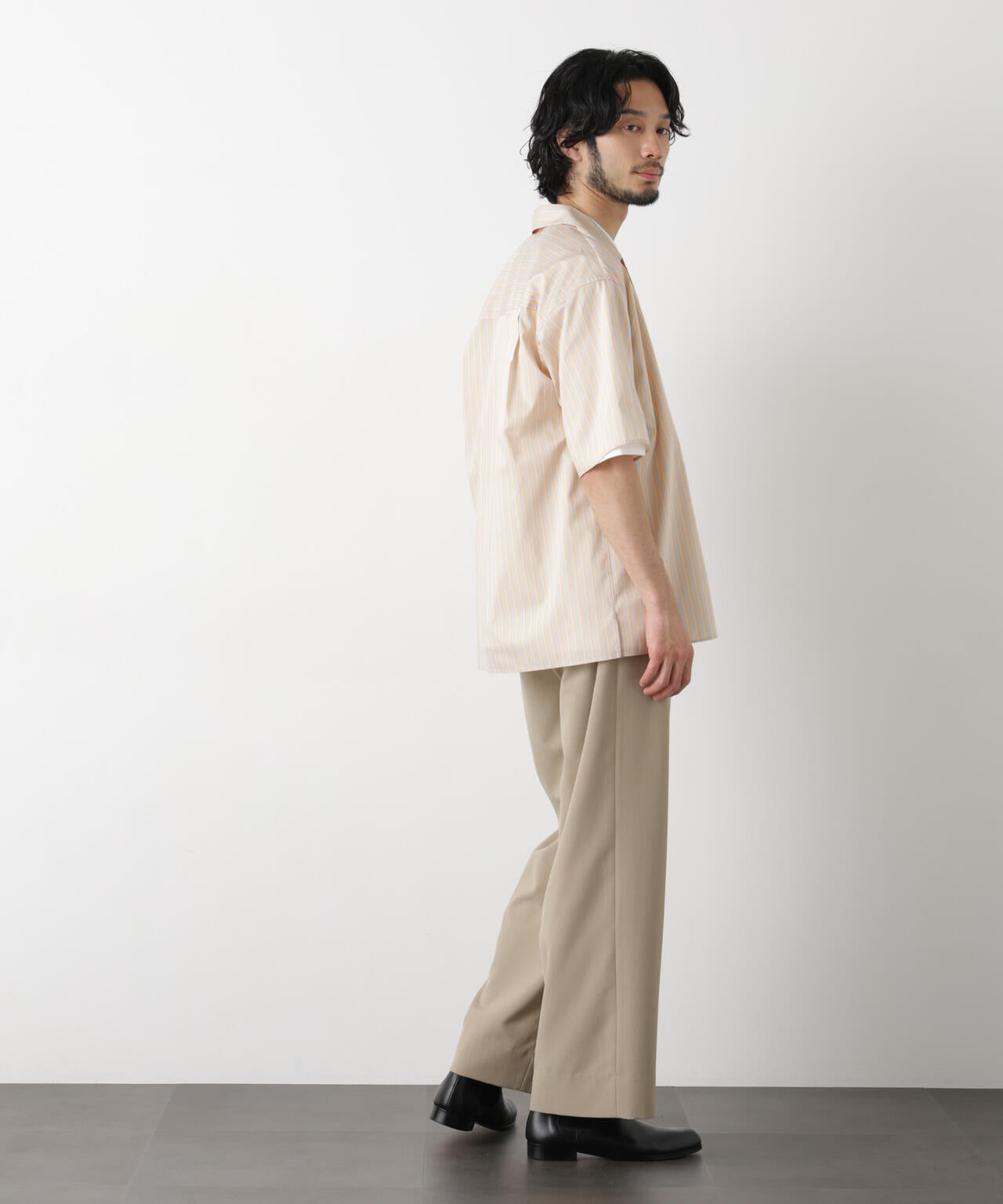 「OtoNANO」大人のワイドパンツ Reflax(R) ECOウエザークロスパンツ 6686127222
