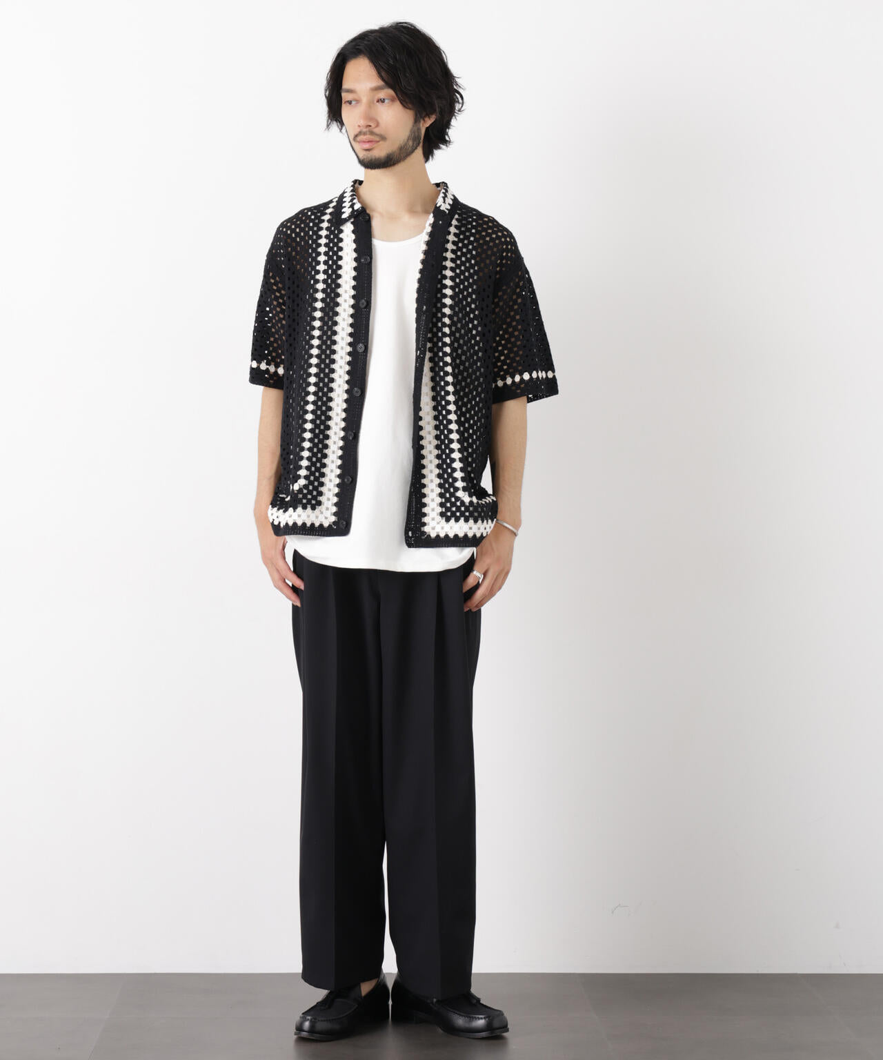 「OtoNANO」 大人のワイドパンツ Reflax(R) ドライオックス/吸水速乾(セットアップ可) 6686127233