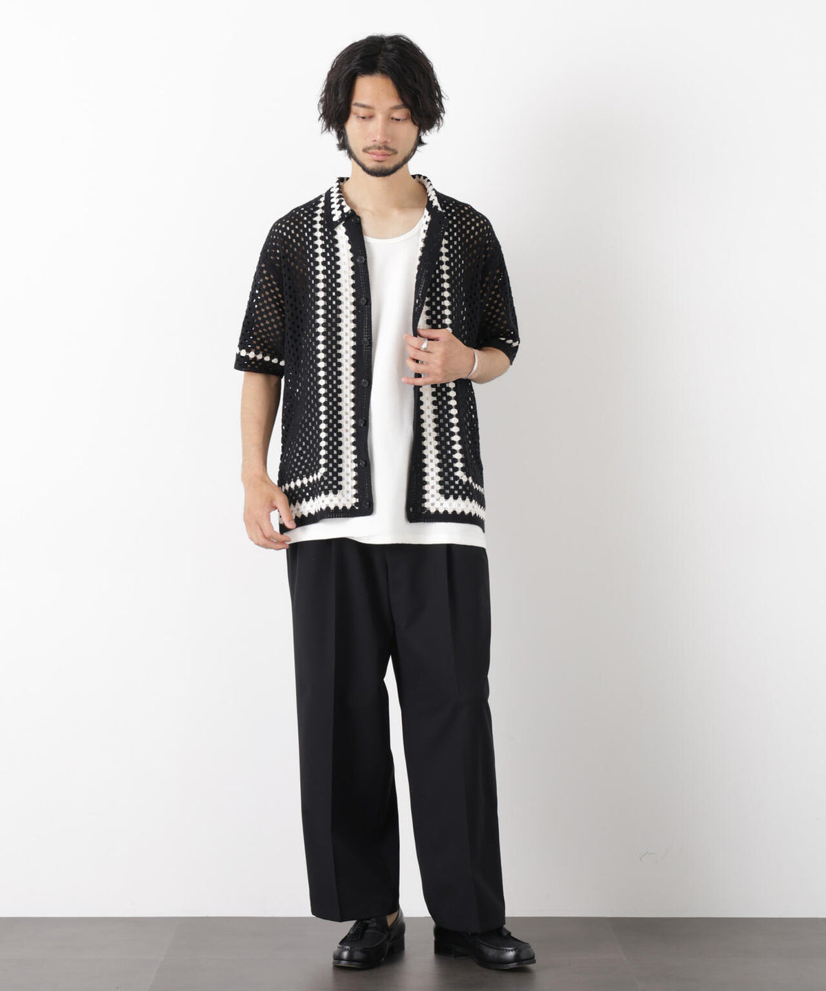 「OtoNANO」 大人のワイドパンツ Reflax(R) ドライオックス/吸水速乾(セットアップ可) 6686127233