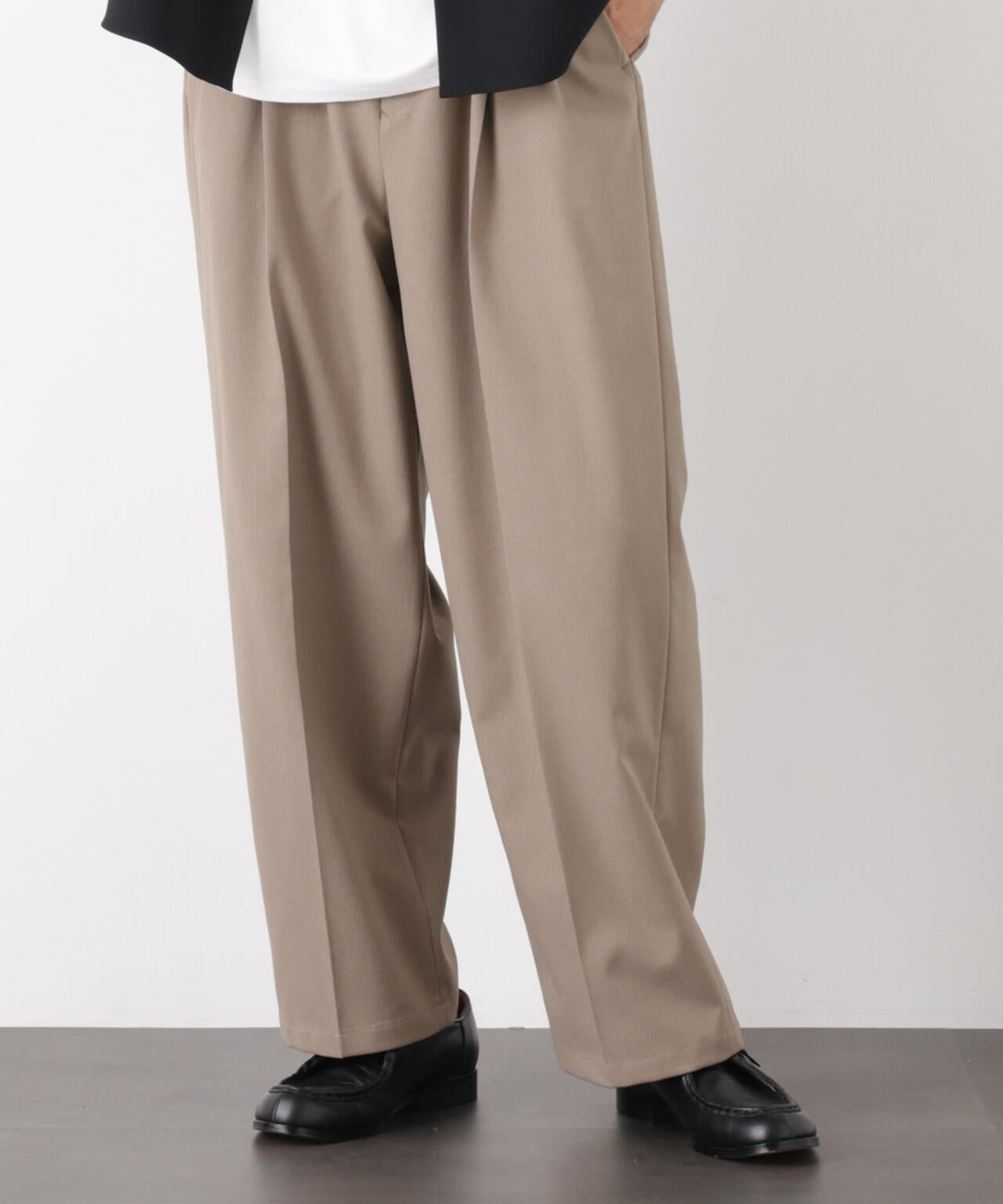 「OtoNANO」 大人のワイドパンツ Reflax(R) ドライオックス/吸水速乾(セットアップ可) 6686127233