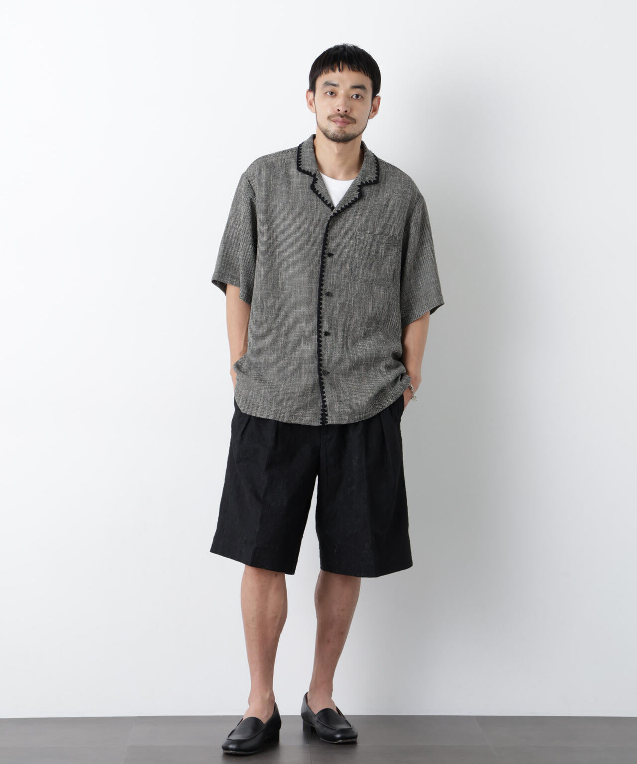 「OtoNANO」×masoret 総柄刺繍ショートパンツ 6686128203