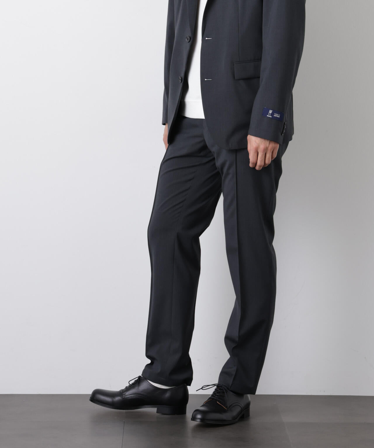 「DamerinoSelect」JAPANfabricウールストレッチパンツ(セットアップ可) 6686129201
