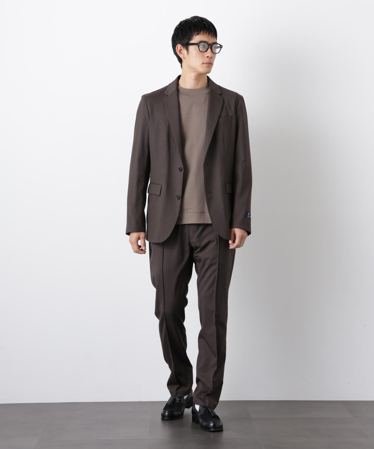 「DamerinoSelect」JAPANfabricウールストレッチパンツ(セットアップ可) 6686129201