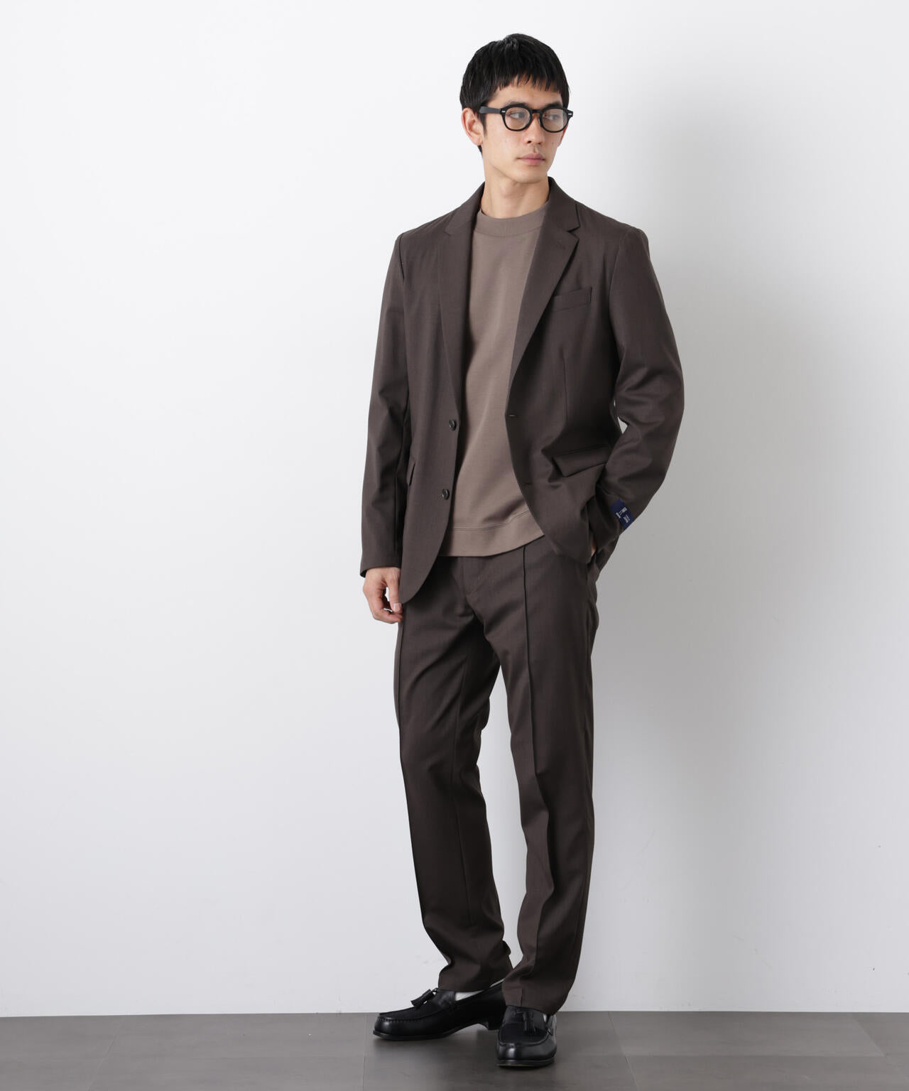 「DamerinoSelect」JAPANfabricウールストレッチパンツ(セットアップ可) 6686129201
