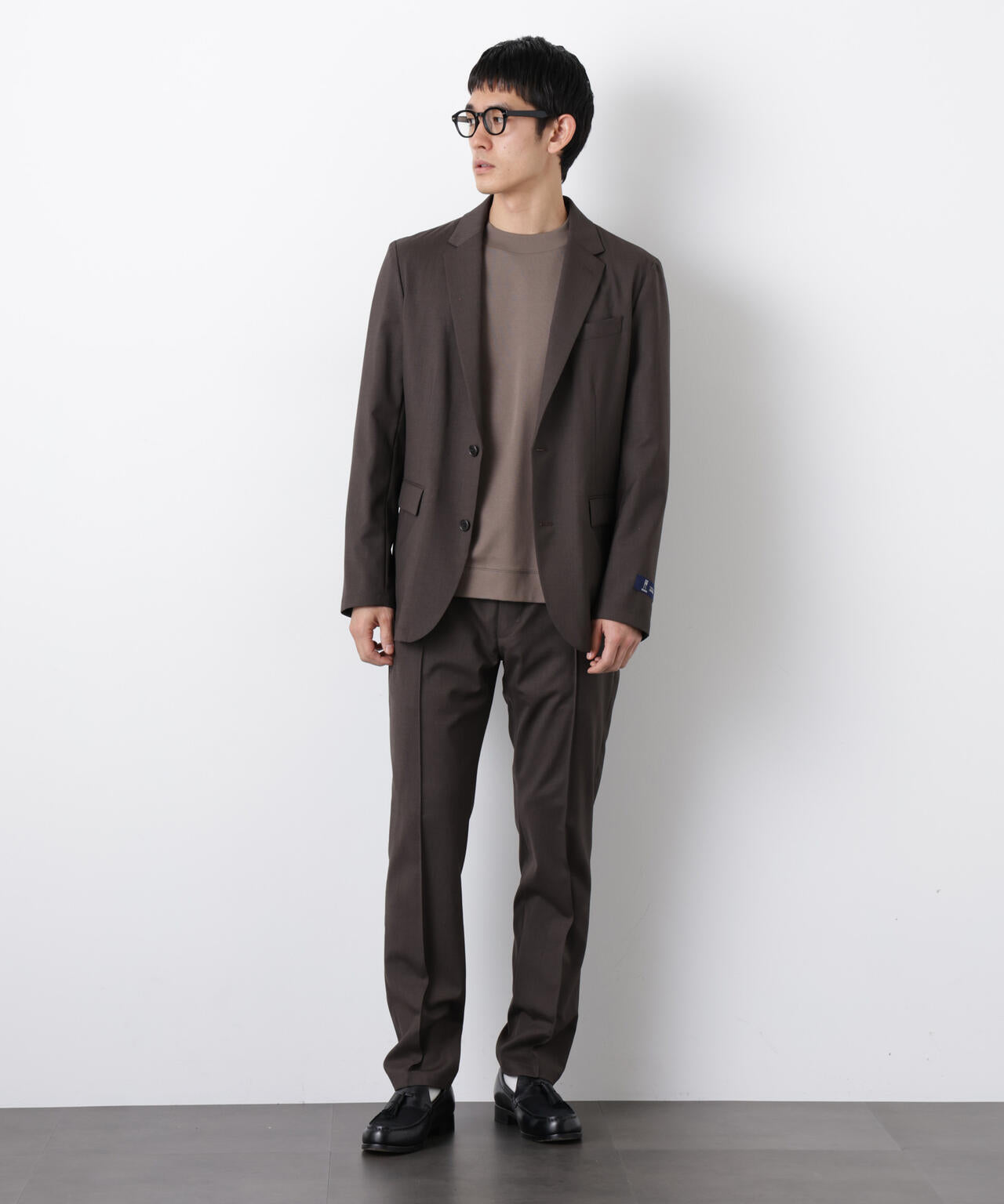「DamerinoSelect」JAPANfabricウールストレッチパンツ(セットアップ可) 6686129201