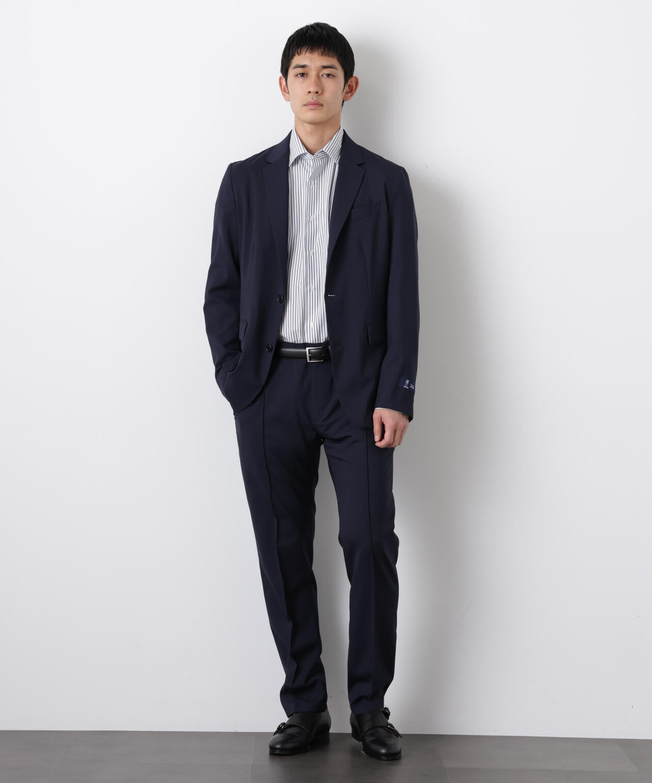 「DamerinoSelect」JAPANfabricウールストレッチパンツ(セットアップ可) 6686129201