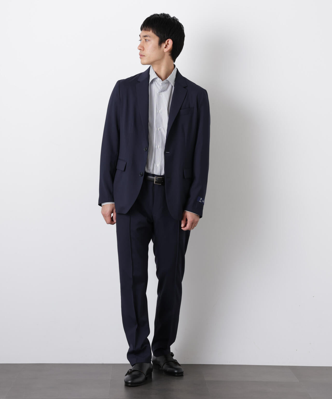 「DamerinoSelect」JAPANfabricウールストレッチパンツ(セットアップ可) 6686129201