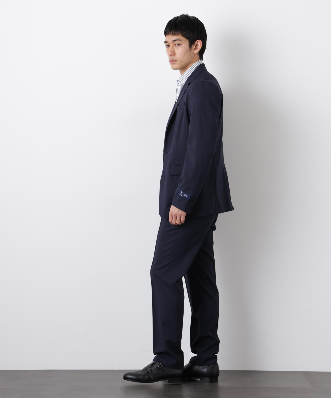 「DamerinoSelect」JAPANfabricウールストレッチパンツ(セットアップ可) 6686129201