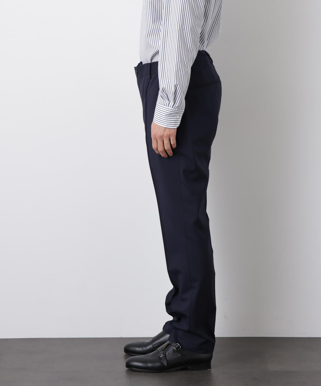 「DamerinoSelect」JAPANfabricウールストレッチパンツ(セットアップ可) 6686129201