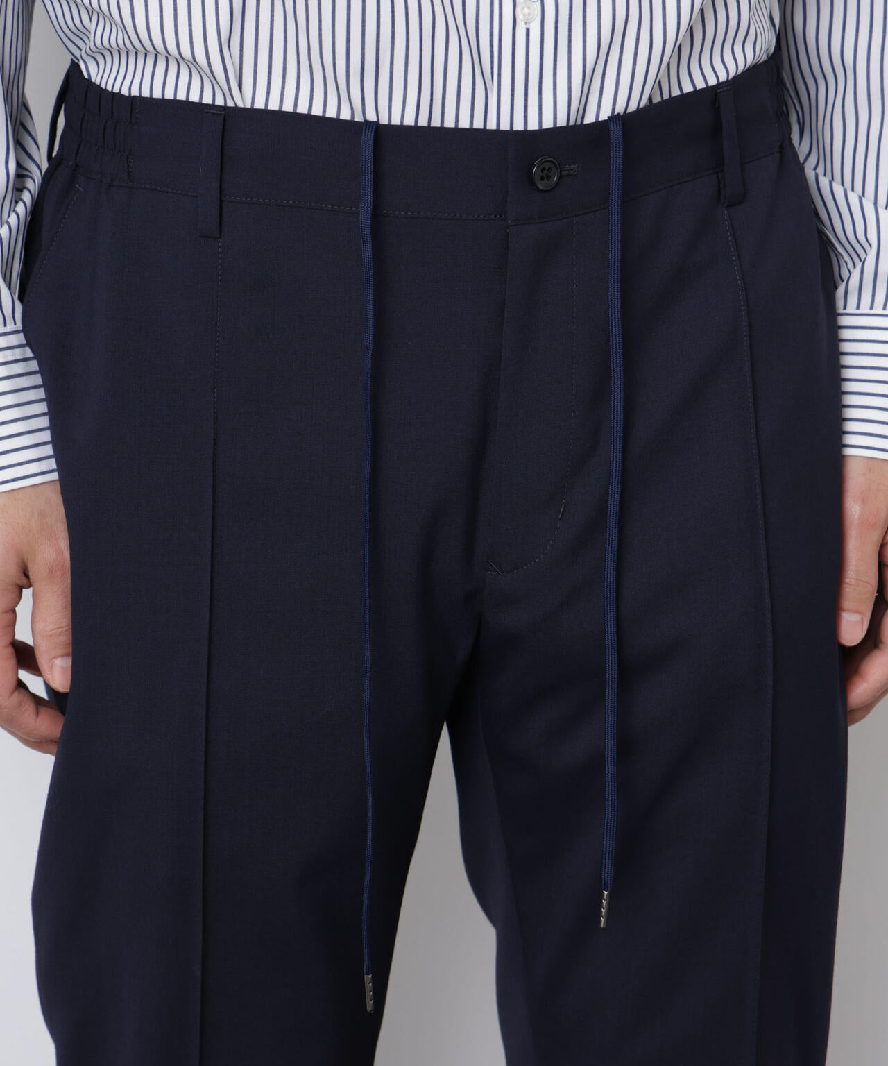 「DamerinoSelect」JAPANfabricウールストレッチパンツ(セットアップ可) 6686129201