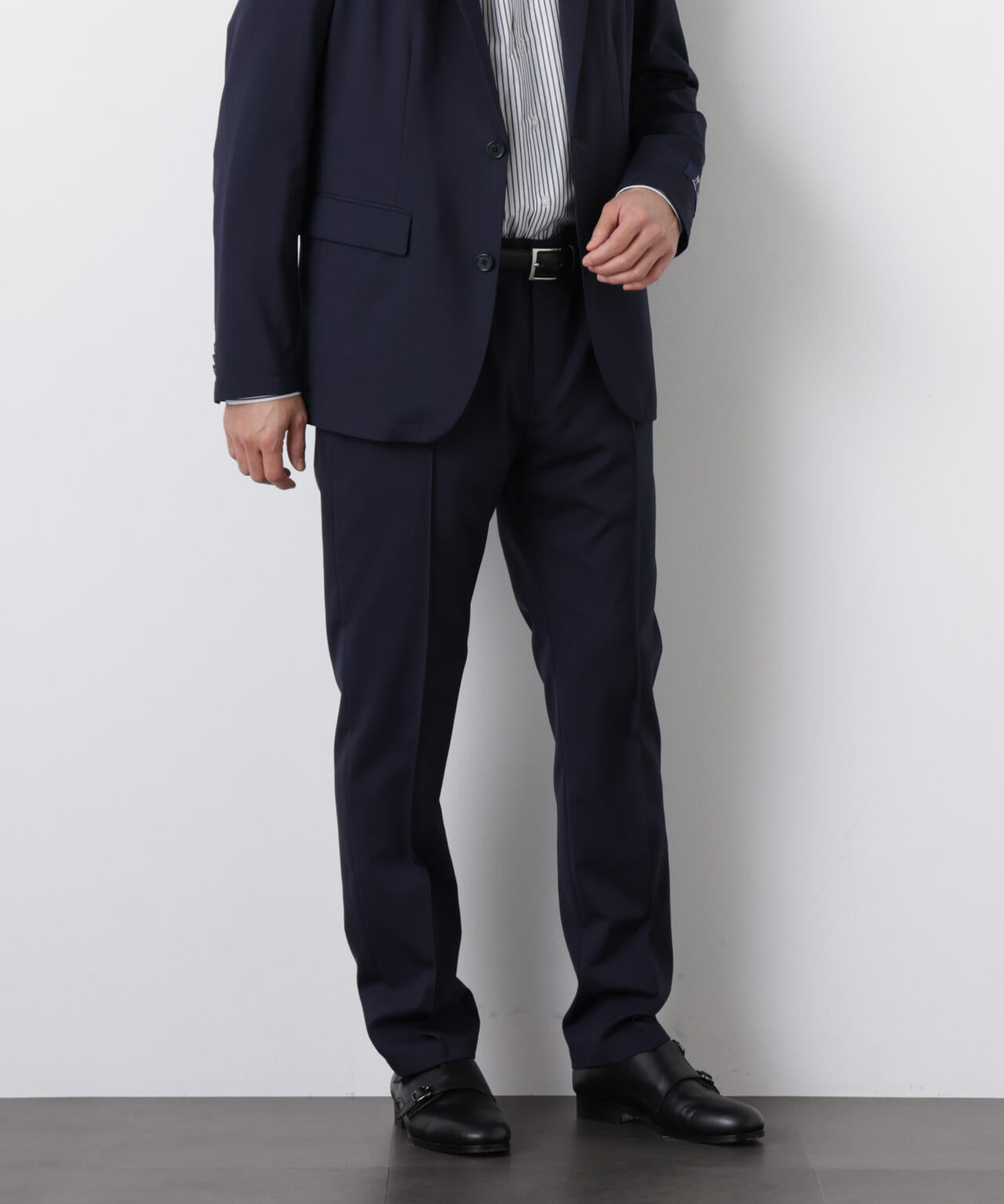 「DamerinoSelect」JAPANfabricウールストレッチパンツ(セットアップ可) 6686129201