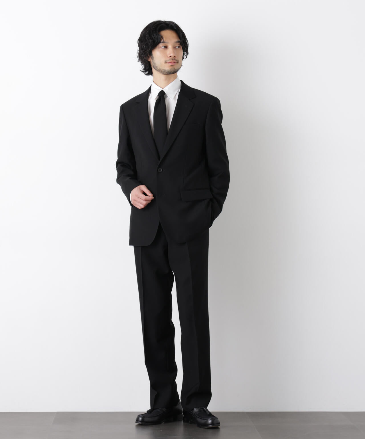 「Damerino Formal」 ブラックフォーマルオールシーズンパンツ(セットアップ可) 6686129205